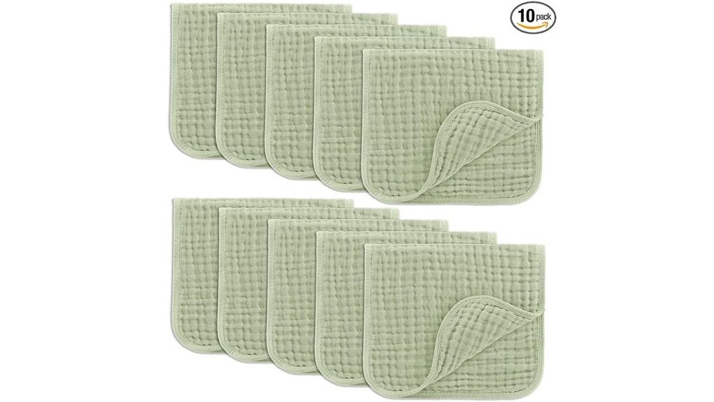 soft and absorbent burp cloths