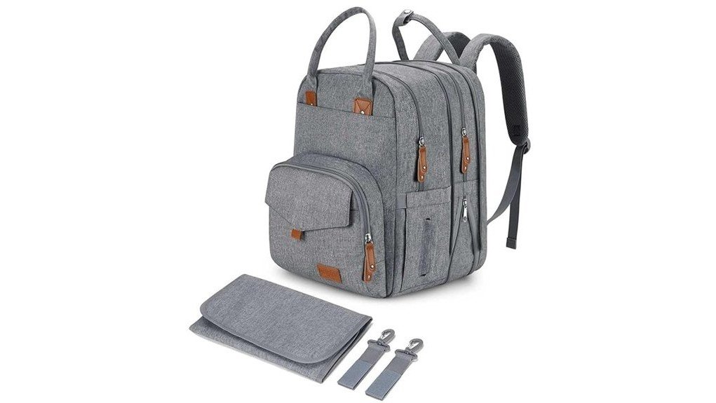 spacious functional diaper bag