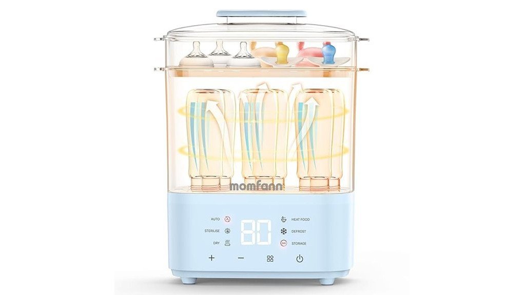sterilizing and drying bottles