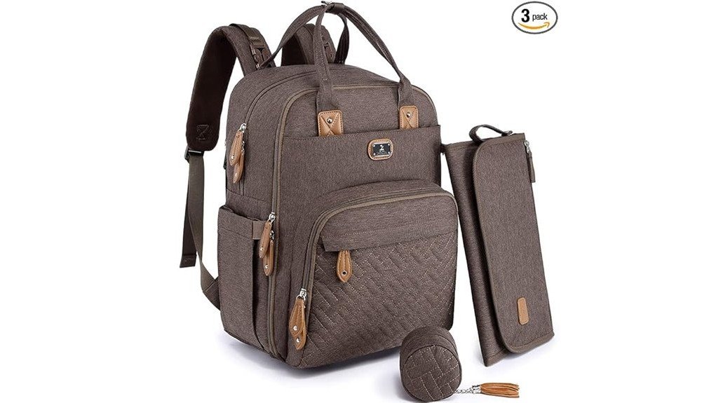 stylish functional diaper backpack