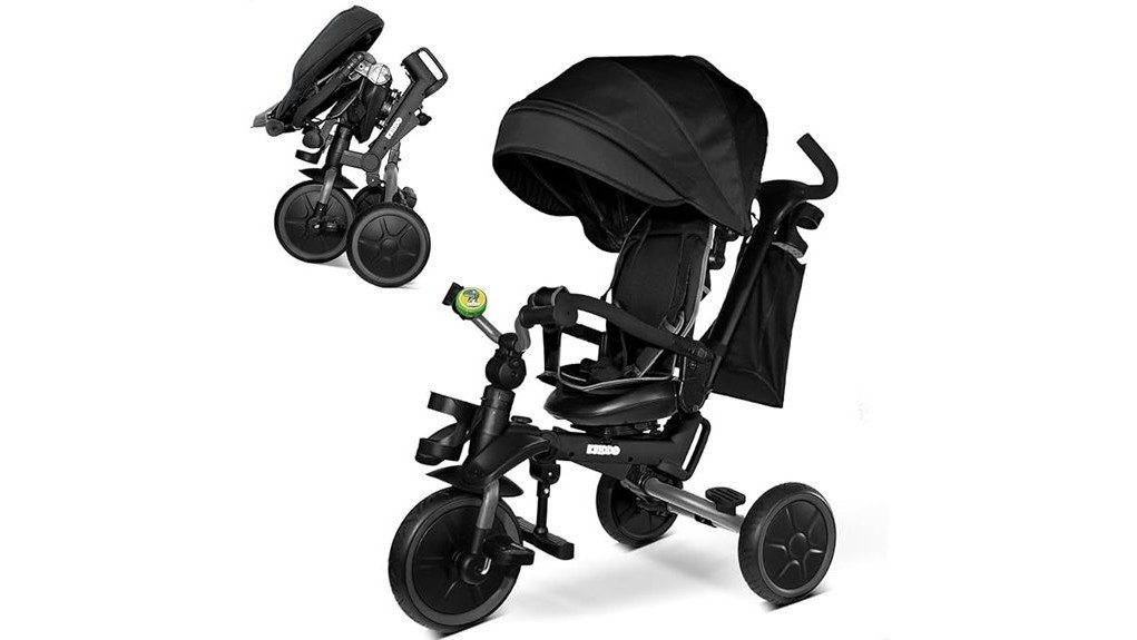 versatile foldable tricycle stroller