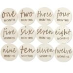 wooden baby milestone cards