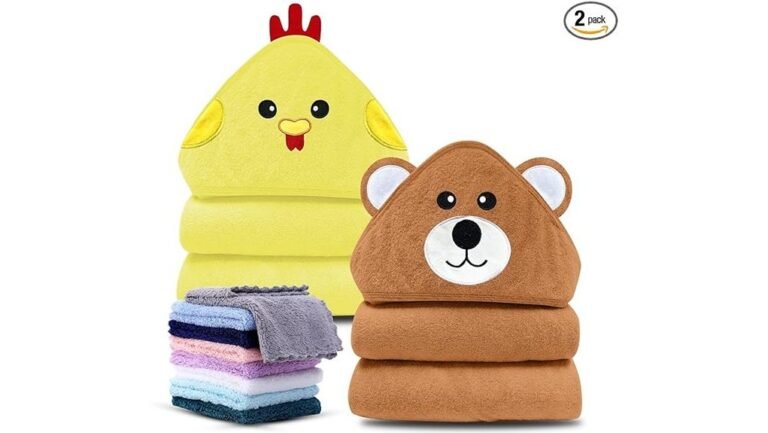adorable castle themed baby towel