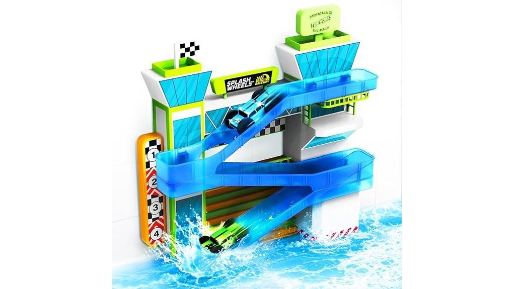 bathtime fun with splash wheels