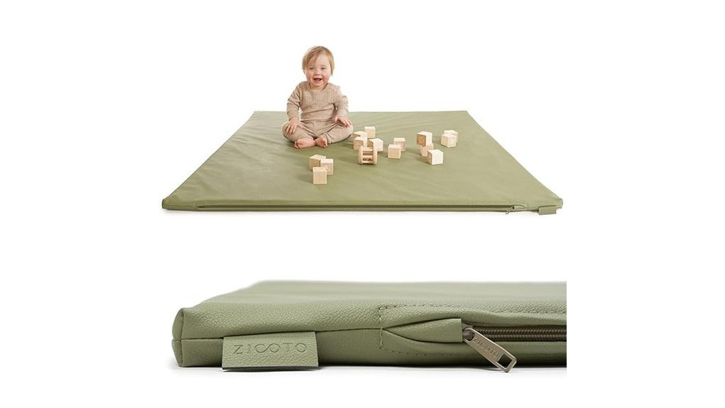 chic cushioned infant play area