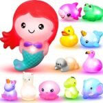 colorful fun bath toys