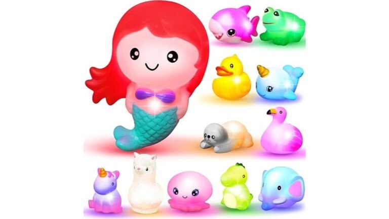 colorful fun bath toys
