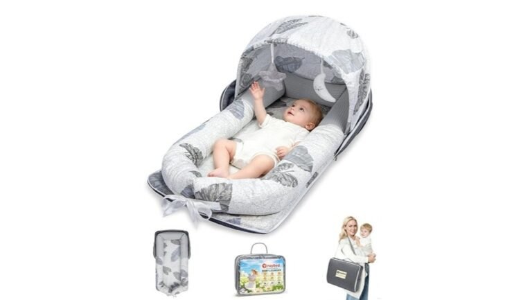 comfortable baby lounger canopy