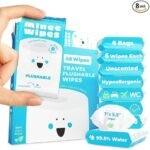 compact convenient flushable wipes