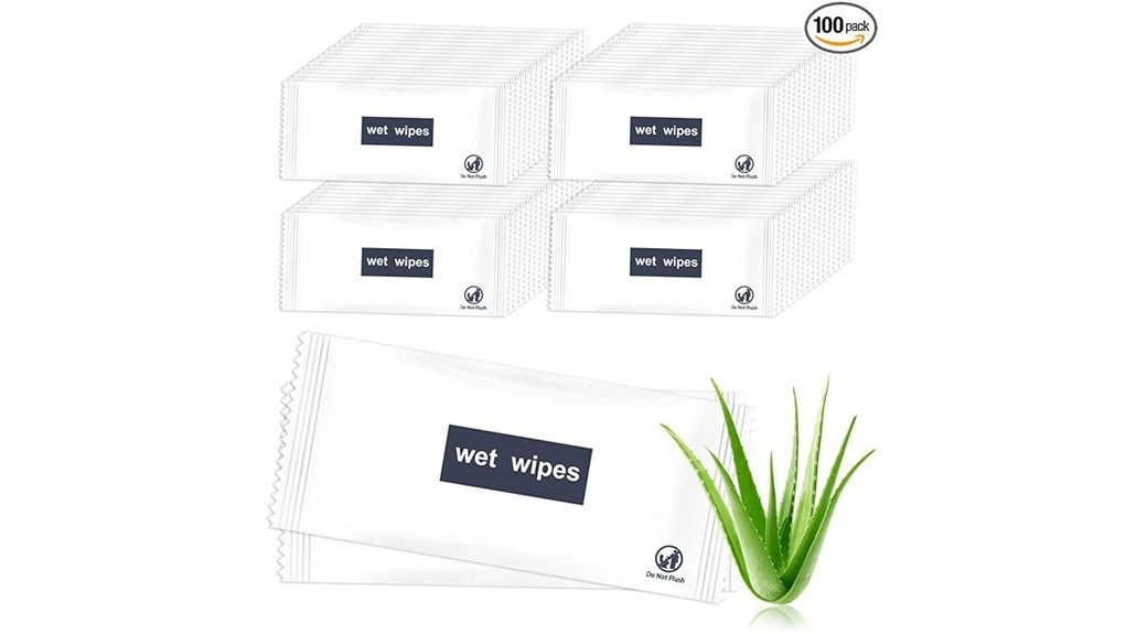 convenient clean hand wipes