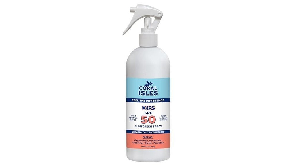 coral isles kids sunscreen review