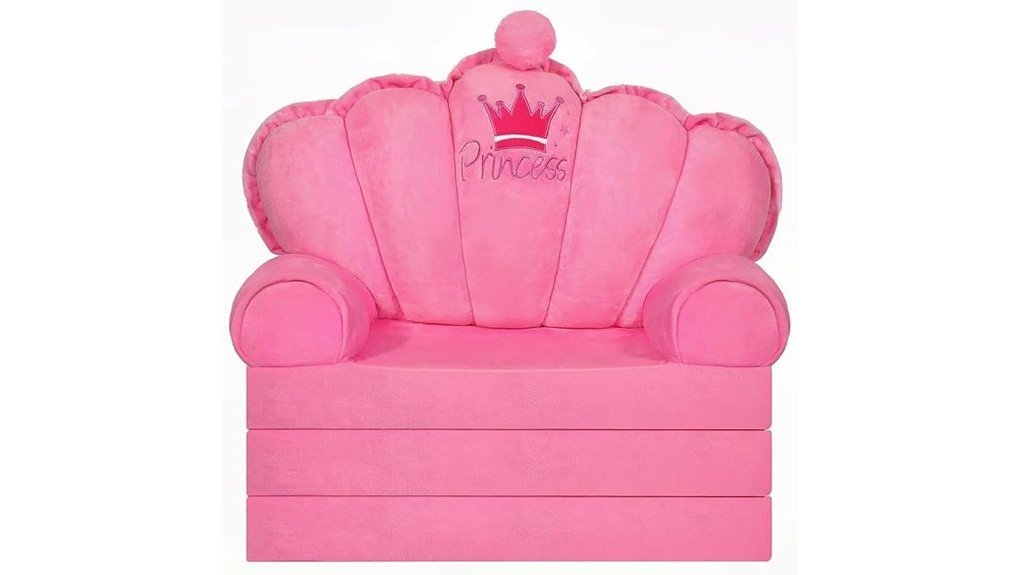 cozy pink toddler couch
