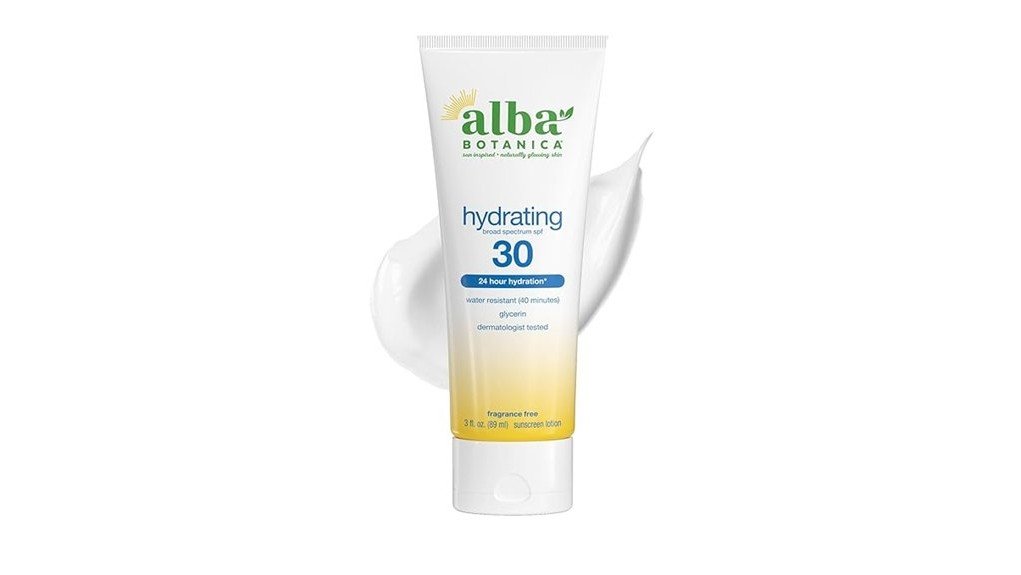 effective hydrating sunscreen lotion
