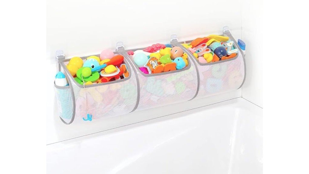 efficient bathtub toy organizer