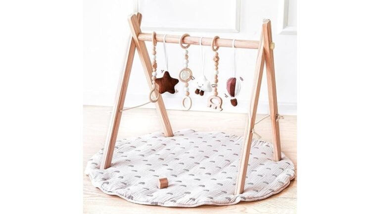 engaging wooden baby gym