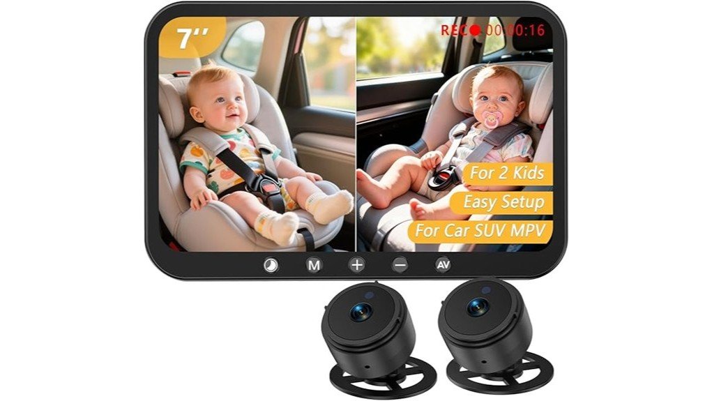high definition dual baby camera