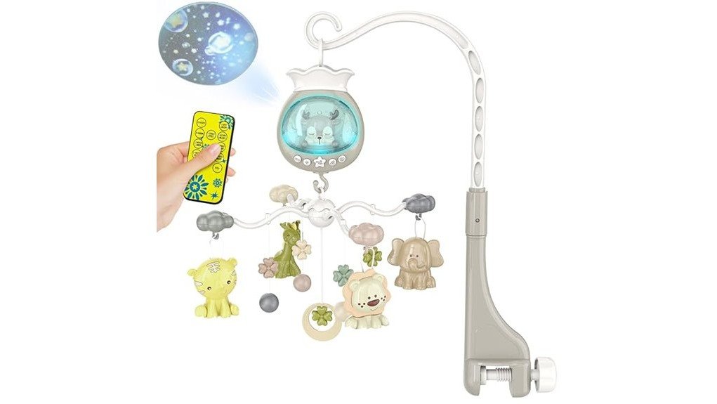 musical lights crib mobile