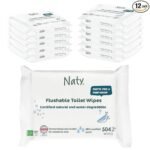 naty flushable wipes review