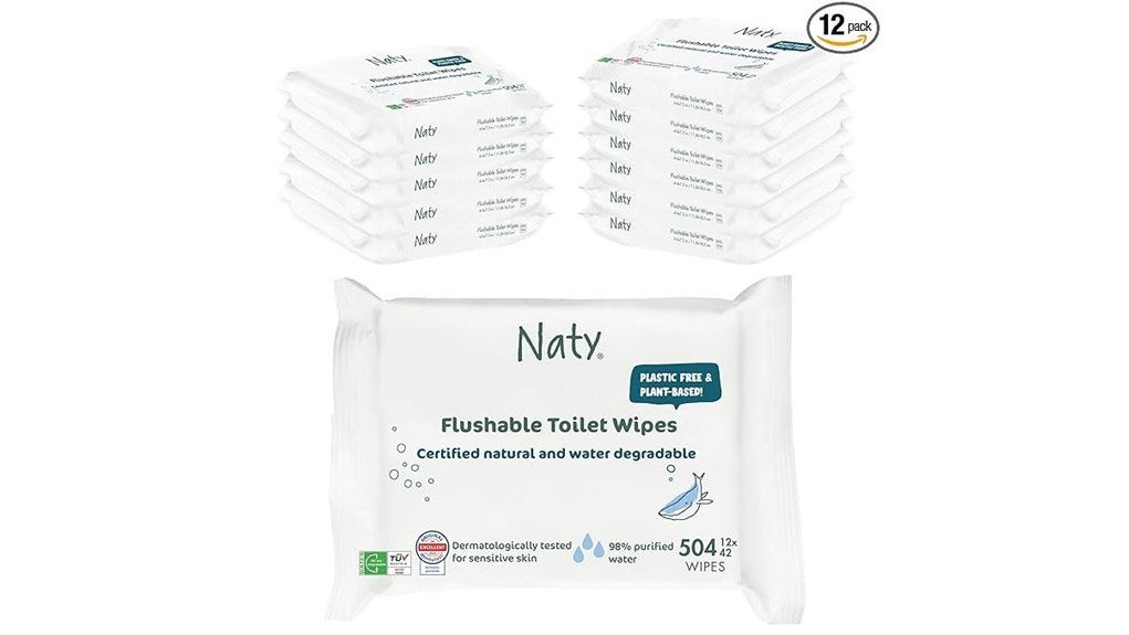 naty flushable wipes review