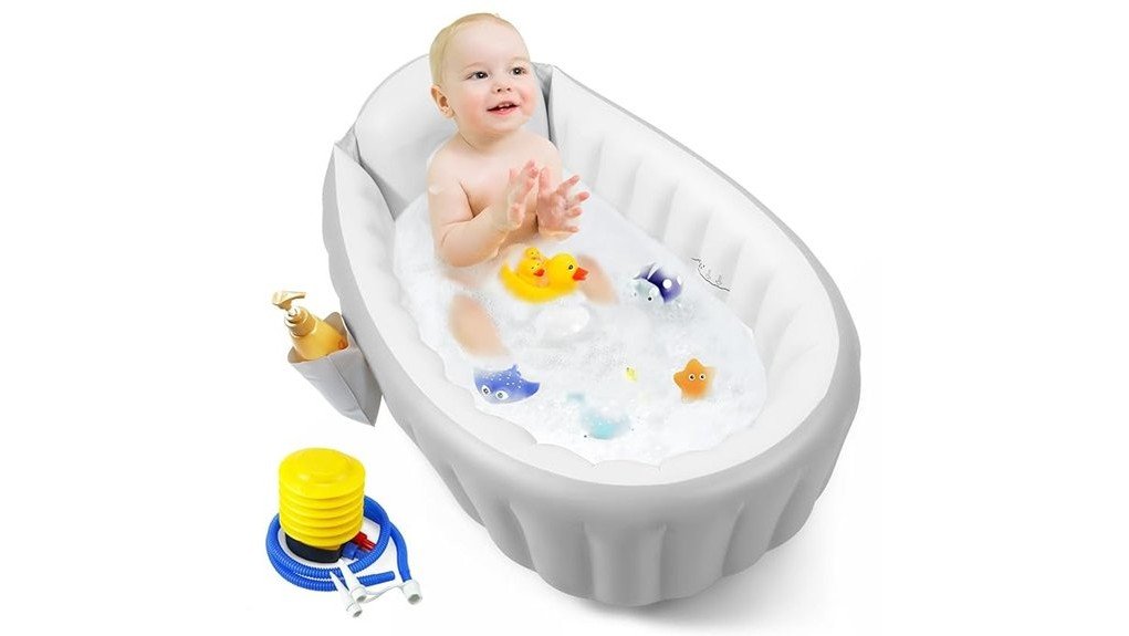 pandaear inflatable baby bathtub
