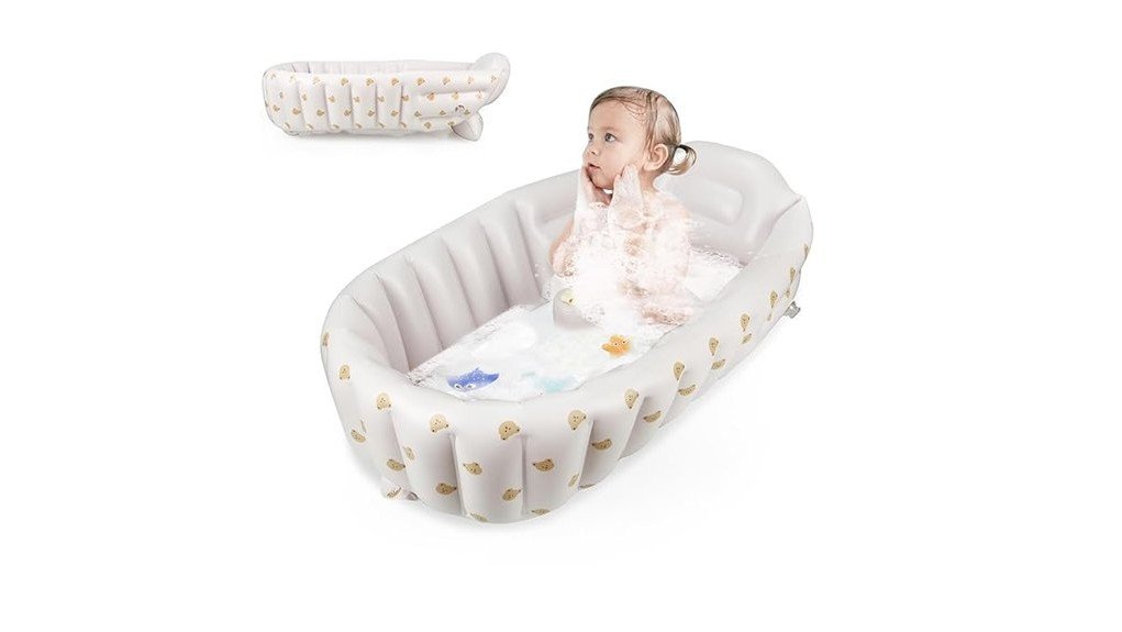 pandaear inflatable baby bathtub