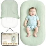 spacious and comfortable infant lounger