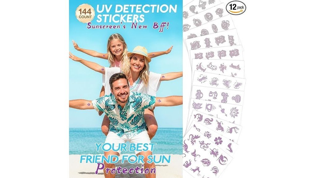 sunscreen safety with stickers