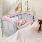 versatile pink baby bassinet