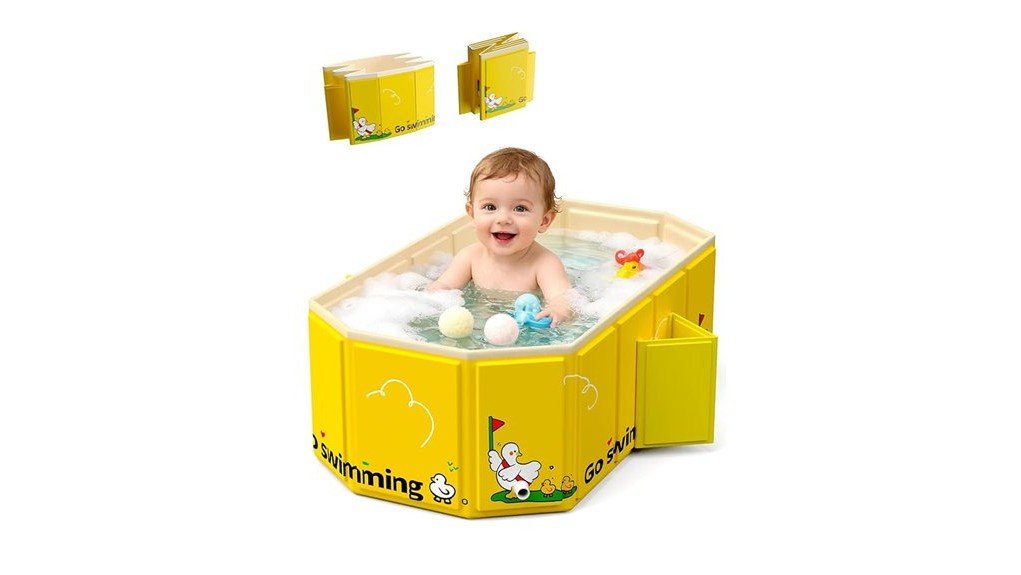 versatile space saving baby bathtub